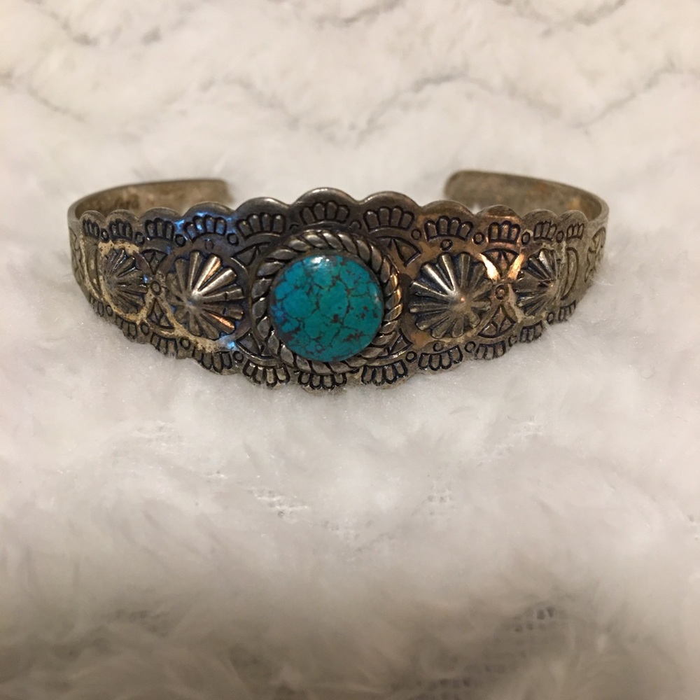 🛑❌SOLD🛑❌Vintage Sancrest SilverTurquoise - Picture 1 of 5